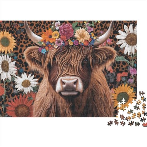 Highland Cow Puzzle Für Erwachsene 1000 Puzzles Highland Cattle 1000-teiliges Puzzle Für Erwachsene Als Geschenk 1000pcs (75x50cm) von CPXSEMAZA