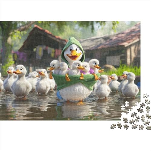 Holzpuzzle Cartoon Duck 1000 Stück Puzzles Für Erwachsene | Puzzle Ehefrau Geburtstagsgeschenk | Einzigartige Puzzles 1000pcs (75x50cm) von CPXSEMAZA