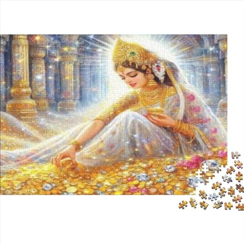 Indian Girl Puzzle, 300 Teile Puzzle, Erwachsene Puzzle, Einzigartiges Puzzle, Familienpuzzle, Denkspiel 300pcs (40x28cm) von CPXSEMAZA