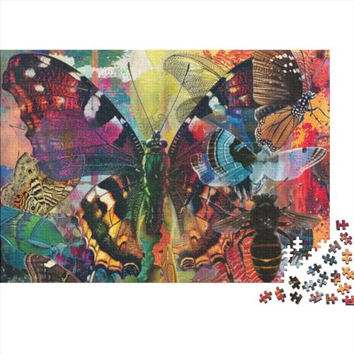 Insect Theme Puzzles 300 Teile Für Erwachsene Puzzles Für Erwachsene 300 Teile Puzzle Lernspiele Heimdekoration Puzzle 300pcs (40x28cm) von CPXSEMAZA