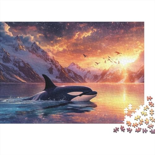 Killer Whale Puzzles Für Erwachsene 1000-teiliges Puzzle Für Erwachsene Anspruchsvolles Spiel 1000pcs (75x50cm) von CPXSEMAZA