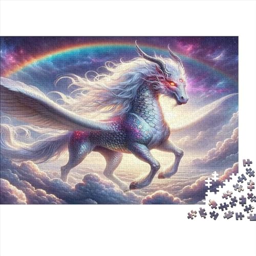 Kirin Puzzle, 300 Teile Puzzle, Erwachsene Puzzle, Einzigartiges Puzzle, Familienpuzzle, Denkspiel 300pcs (40x28cm) von CPXSEMAZA