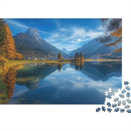 Lake Hintersee Puzzle – Vollständig Ineinandergreifende Und Zufällig Geformte 500-teilige Puzzles Für Erwachsene – Langlebige Puzzles Für Erwachsene Für Die Ganze Familie 500pcs (52x38cm) von CPXSEMAZA