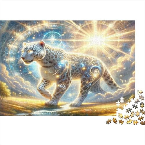 Light Jaguar Erwachsene Puzzles Für Erwachsene, 300-teiliges Puzzle, 300 Teile Stressabbauende Puzzles, 300 Puzzles Für Erwachsene Für Erwachsene Und Kinder Ab 12 Jahren 300pcs (40x28cm) von CPXSEMAZA