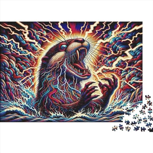 Lightning Marmot Puzzles Für Erwachsene 300 Puzzles Für Erwachsene 300 Teile Puzzles Für Erwachsene Puzzles 300 Teile Für Erwachsene 300pcs (40x28cm) von CPXSEMAZA