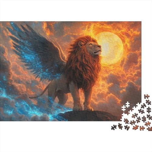 Lion (40) Puzzle, 300 Teile Puzzle, Erwachsene Puzzle, Einzigartiges Puzzle, Familienpuzzle, Denkspiel 300pcs (40x28cm) von CPXSEMAZA