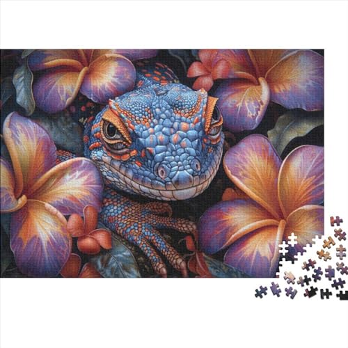 Lizards 1000 Teile Holzpuzzle Für Erwachsene Puzzle 1000 Teile Heimdekorationspuzzle 1000 Puzzles Für Erwachsene Spielzeug Und Spiele 1000pcs (75x50cm) von CPXSEMAZA