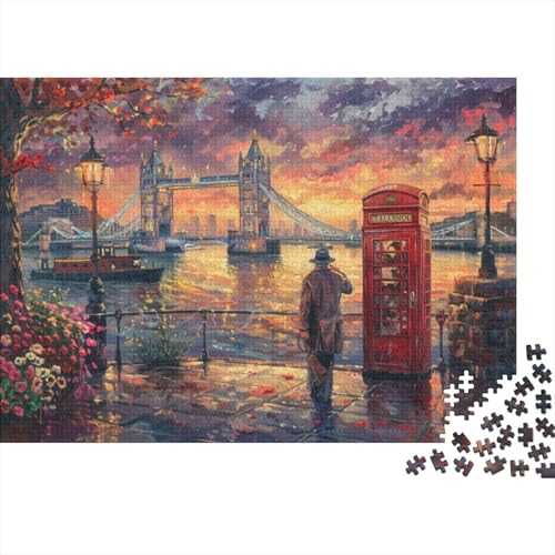 London Bridge 1000-teilige Holzpuzzles Für Erwachsene. 1000-teilige Puzzles. Impossible Puzzle. 1000-teilige Puzzles Für Erwachsene Und Kinder Ab 12 Jahren 1000pcs (75x50cm) von CPXSEMAZA