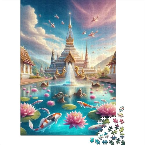 Lotus Koi 300 Stück Puzzle - 300 Puzzles Für Erwachsene Spiel Spielzeug Geschenk 300pcs (40x28cm) von CPXSEMAZA