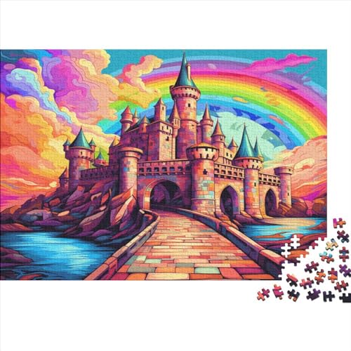 Magic Castle 300-teiliges Holzpuzzle Für Erwachsene, 300-teiliges Puzzle, Einzigartige Heimdekoration Und Geschenke, 300-teiliges Puzzle, Spielzeug Und Spiele 300pcs (40x28cm) von CPXSEMAZA