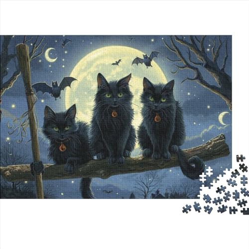 Magic Cat 500 Teile Puzzle Puzzle 500 Teile Schwierig Geschicklichkeitsspiel Für Die Ganze Familie Klassische Puzzles Erwachsenen Puzzle Ab 14 Jahren 500pcs (52x38cm) von CPXSEMAZA