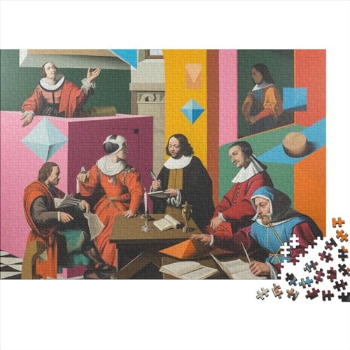 Medieval Art Puzzle, 1000 Teile Puzzle, Erwachsene Puzzle, Einzigartiges Puzzle, Familienpuzzle, Denkspiel 1000pcs (75x50cm) von CPXSEMAZA