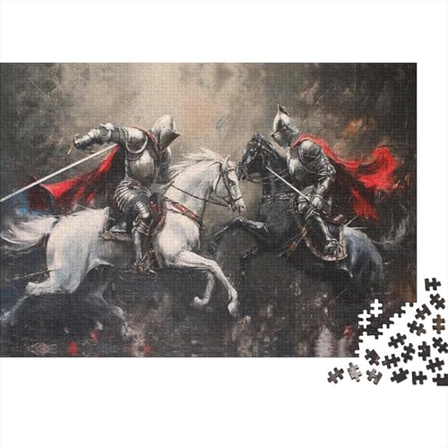 Medieval Knight Puzzle, 1000 Teile Puzzle, Erwachsene Puzzle, Einzigartiges Puzzle, Familienpuzzle, Denkspiel 1000pcs (75x50cm) von CPXSEMAZA