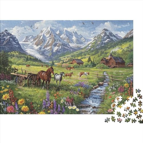 Nordic Farm Puzzle 1000 Teilepuzzle Erwachsene 1000 Teile Geschicklichkeitsspiel Für Die Ganze FamilieErwachsenenpuzzle Ab 14 Jahren 1000pcs (75x50cm) von CPXSEMAZA