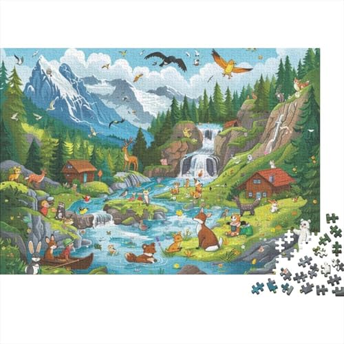 Nordic National Park Holzpuzzle 500 Teile | Einzigartiges Puzzle | Puzzles Für Erwachsene 500pcs (52x38cm) von CPXSEMAZA