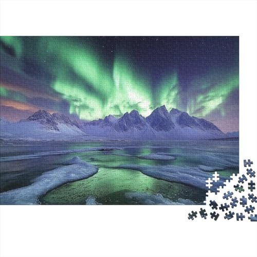 Northern Lights Puzzle, 1000 Teile Puzzle, Erwachsene Puzzle, Einzigartiges Puzzle, Familienpuzzle, Denkspiel 1000pcs (75x50cm) von CPXSEMAZA