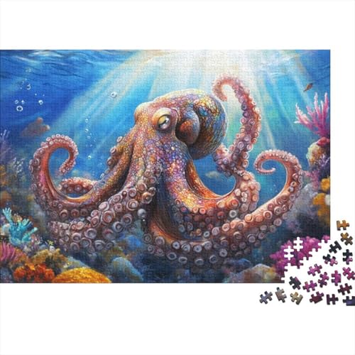 Octopus Puzzle, 500 Teile Puzzle, Erwachsene Puzzle, Einzigartiges Puzzle, Familienpuzzle, Denkspiel 500pcs (52x38cm) von CPXSEMAZA