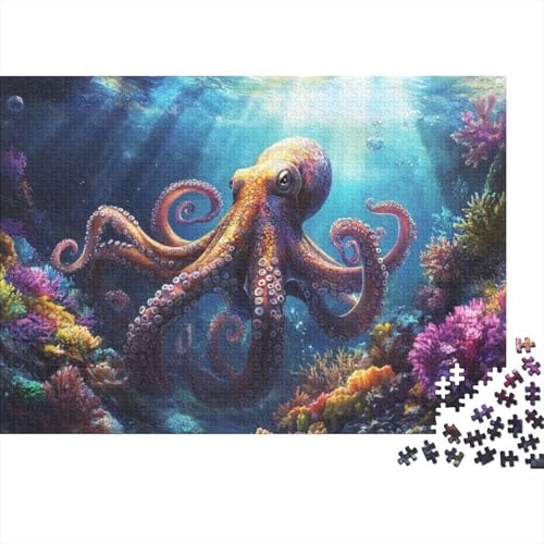 Octopus Puzzles Für Erwachsene Für Erwachsene, 300-teiliges Puzzle, 300-teiliges Puzzle, Einzigartige Heimdekoration Und Geschenke, 300-teiliges Puzzle, Spielzeug Und Spiele 300pcs (40x28cm) von CPXSEMAZA