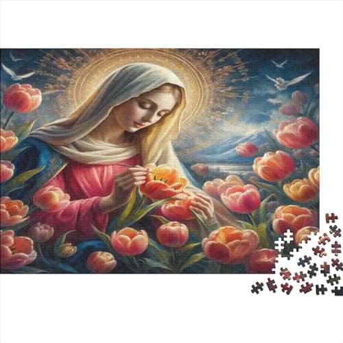 Our Lady of Tulips | Puzzle Für Erwachsene | Puzzle Für Jugendliche | Schwieriges Puzzle | 1000 Teile Puzzle 1000pcs (75x50cm) von CPXSEMAZA