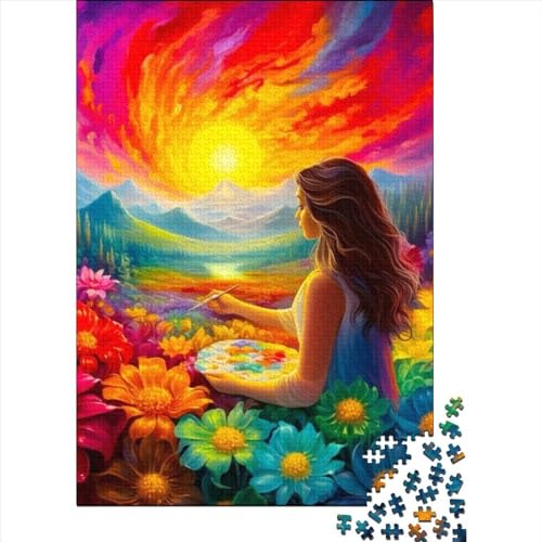 Paint The Rainbow Puzzles 500 Teile Für Erwachsene Puzzles Für Erwachsene 500 Teile Puzzle Lernspiele 500pcs (52x38cm) von CPXSEMAZA