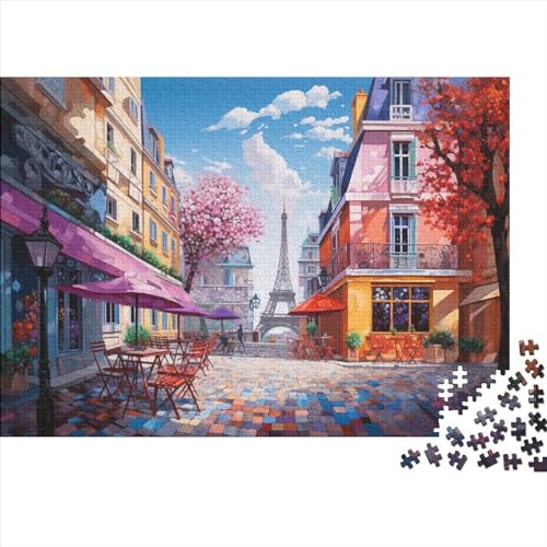 Paris Streets Puzzle, 300 Teile Puzzle, Erwachsene Puzzle, Einzigartiges Puzzle, Familienpuzzle, Denkspiel 300pcs (40x28cm) von CPXSEMAZA