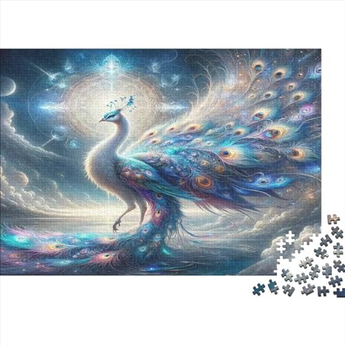 Peacock Jigsaw Puzzle Für Sohn/Kinder Familie Zusammen 300 Schlafzimmer Dekoration Puzzles Erwachsene 300 Stück Holz Puzzle Spiel Kinder Geschenk 300pcs (40x28cm) von CPXSEMAZA