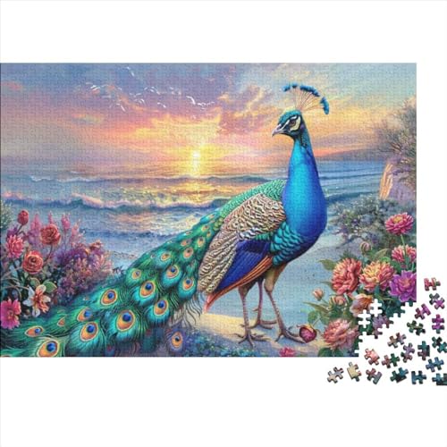 Peacock Puzzle, 300 Teile Puzzle, Erwachsene Puzzle, Einzigartiges Puzzle, Familienpuzzle, Denkspiel 300pcs (40x28cm) von CPXSEMAZA