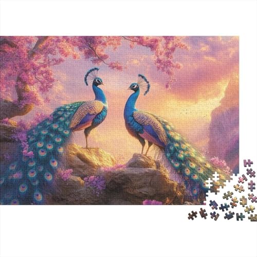 Peacock | Puzzle Für Erwachsene | Puzzle Für Jugendliche | Schwieriges Puzzle | 500 Teile Puzzle 500pcs (52x38cm) von CPXSEMAZA