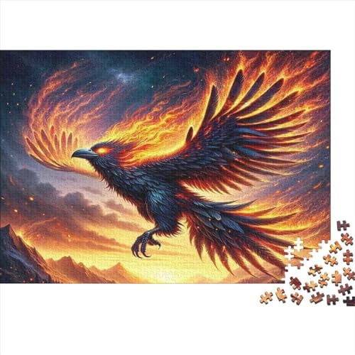 Phoenix Puzzle, 1000 Teile Puzzle, Erwachsene Puzzle, Einzigartiges Puzzle, Familienpuzzle, Denkspiel 1000pcs (75x50cm) von CPXSEMAZA