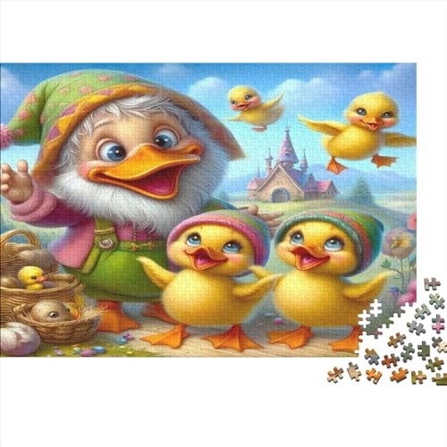 Pretty Ducks Jigsaw Puzzle Für Sohn/Kinder Familie Zusammen 500 Schlafzimmer Dekoration Puzzles Erwachsene 500 Stück Holz Puzzle Spiel Kinder Geschenk 500pcs (52x38cm) von CPXSEMAZA