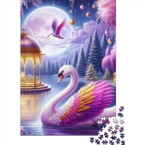 Purple Swan Puzzles for Adults 300 Teile Erwachsenen-Puzzle Geschicklichkeitsspiel Für Die Ganze Familie Puzzle Farbenfrohes Erwachsenenpuzzle Ab 12 Jahren 300pcs (40x28cm) von CPXSEMAZA