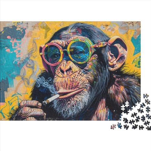 Puzzle 1000 Teile Für Erwachsene Doodle Art Orangutan Puzzle-Spielzeug Als Pädagogisches Geschenk Für Jugendliche Und Kinder 1000pcs (75x50cm) von CPXSEMAZA