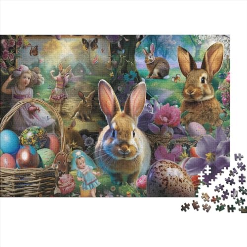 Puzzle 1000 Teile Für Erwachsene Easter Egg Bunny Puzzle-Spielzeug Als Pädagogisches Geschenk Für Jugendliche Und Kinder 1000pcs (75x50cm) von CPXSEMAZA