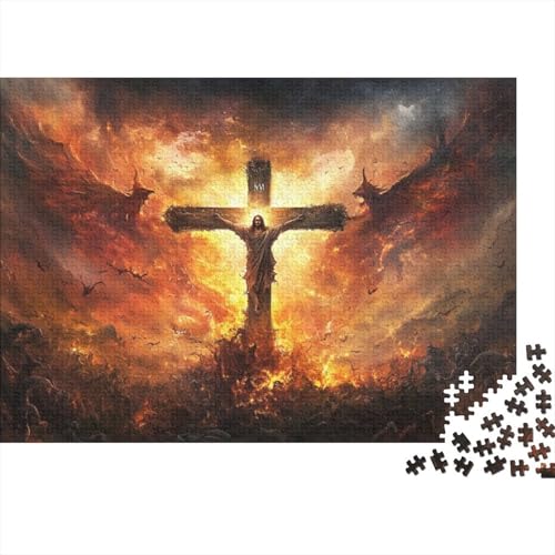 Puzzle 1000 Teile Für Erwachsene Puzzle Für Erwachsene 1000 Teile Jesus Puzzle-Lernspiele Crucifixion Heimdekorations-Puzzle 1000 Teile 1000pcs (75x50cm) von CPXSEMAZA