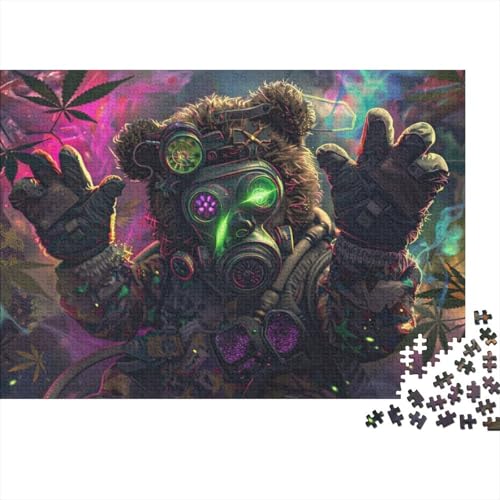 Puzzle 300 Teile, 300 Teile Puzzle Für Erwachsene, Mutter, 300 Teile Puzzle, Cartoon Bear Puzzle 300pcs (40x28cm) von CPXSEMAZA