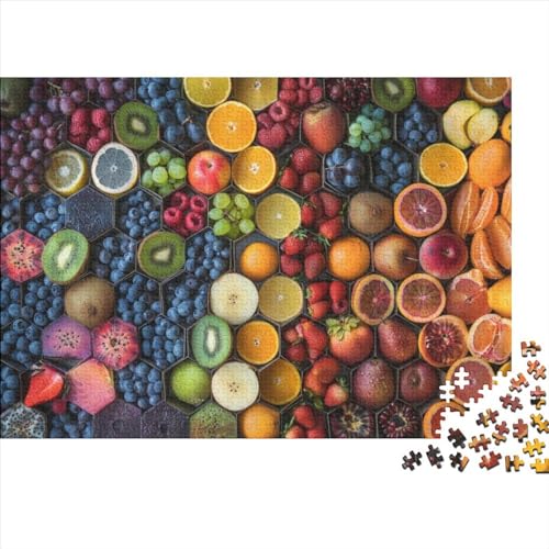 Puzzle 300 Teile,Puzzle Erwachsene,Impossible Puzzle,Geschicklichkeitsspiel Für Die Ganze Familie,Puzzle Farbenfrohes Legespiel Colourful Fruits Home Dekoration Puzzle 300pcs (40x28cm) von CPXSEMAZA