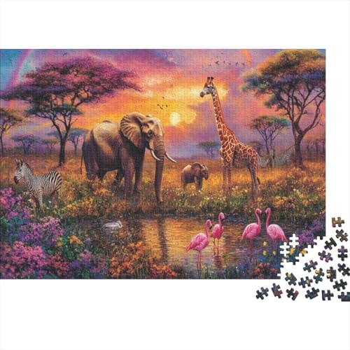 Puzzle Für Erwachsene 1000 Teile African Wildlife Puzzle Für Erwachsene, Lernspiel Herausforderungsspielzeug, 1000 Teile Wildlife in Africa Puzzles Für Erwachsene Und Kinder 1000pcs (75x50cm) von CPXSEMAZA