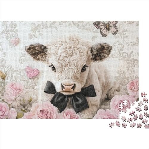 Puzzle Für Erwachsene 1000 Teile Highland Cattle Puzzle - Highland Cow Puzzle Mit 1000 Teilen Für Erwachsene Und Kinder 1000pcs (75x50cm) von CPXSEMAZA