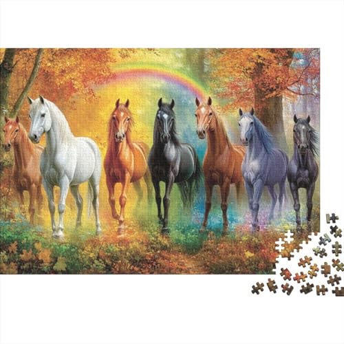 Puzzle Für Erwachsene 1000 Teile Running Horse Puzzle Für Erwachsene, Lernspiel Herausforderungsspielzeug, 1000 Teile Horse Puzzles Für Erwachsene Und Kinder 1000pcs (75x50cm) von CPXSEMAZA