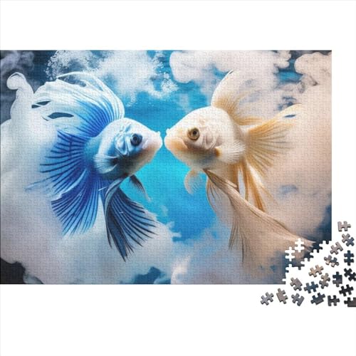 Puzzle Für Erwachsene Art Fish 1000 Teile Für Erwachsene Geschenke Holzpuzzle Geeignet Für Kinder Ab 12 Jahren Tolles Geschenk Für Erwachsene 1000pcs (75x50cm) von CPXSEMAZA