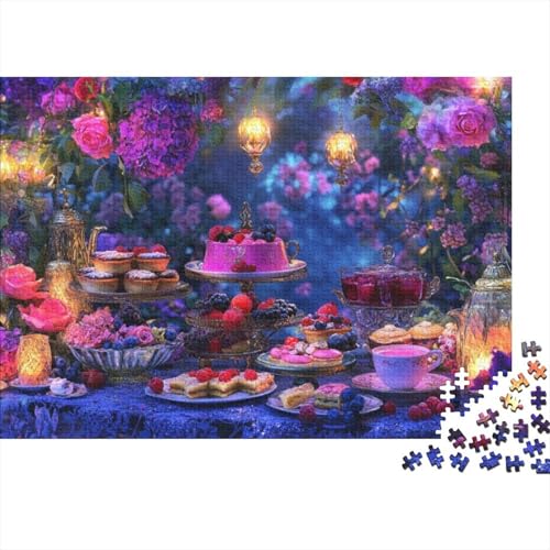 Puzzle Für Erwachsene Cake Dinner 1000 Teile Für Erwachsene Geschenke Holzpuzzle Geeignet Für Kinder Ab 12 Jahren Tolles Geschenk Für Erwachsene 1000pcs (75x50cm) von CPXSEMAZA