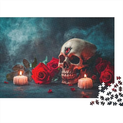 Puzzle Für Erwachsene Candlelight Skeleton 1000 Teile Für Erwachsene Geschenke Holzpuzzle Geeignet Für Kinder Ab 12 Jahren Tolles Geschenk Für Erwachsene 1000pcs (75x50cm) von CPXSEMAZA