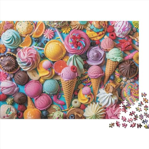 Puzzle Für Erwachsene Colored Ice Cream 300 Teile Für Erwachsene Geschenke Holzpuzzle Geeignet Für Kinder Ab 12 Jahren Tolles Geschenk Für Erwachsene 300pcs (40x28cm) von CPXSEMAZA