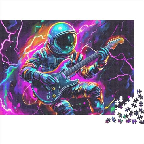 Puzzle Für Erwachsene Guitar Astronaut 500 Teile Für Erwachsene Geschenke Holzpuzzle Geeignet Für Kinder Ab 12 Jahren Tolles Geschenk Für Erwachsene 500pcs (52x38cm) von CPXSEMAZA