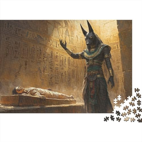 Puzzle Für Erwachsene Kunst Egyptian Characters 300-teiliges Puzzle, Holzpuzzle Für Erwachsene Und Kinder Ab 12 Jahren, Puzzle, Pädagogisches Puzzle, Familienspiel 300pcs (40x28cm) von CPXSEMAZA