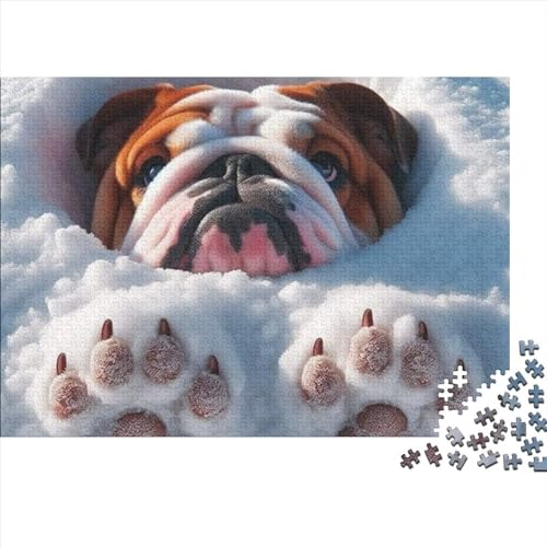 Puzzle Für Erwachsene Kunst French Bulldog 1000-teiliges Puzzle, Holzpuzzle Für Erwachsene Und Kinder Ab 12 Jahren, Puzzle, Pädagogisches Puzzle, Familienspiel 1000pcs (75x50cm) von CPXSEMAZA