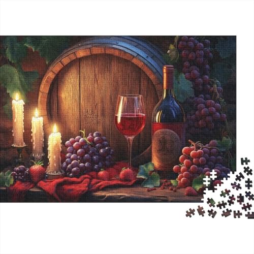 Puzzle Für Erwachsene Kunst Grape Theme 1000-teiliges Puzzle, Holzpuzzle Für Erwachsene Und Kinder Ab 12 Jahren, Puzzle, Pädagogisches Puzzle, Familienspiel 1000pcs (75x50cm) von CPXSEMAZA