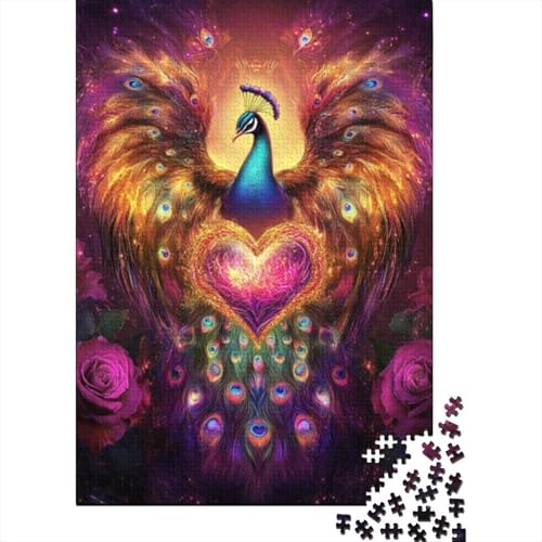 Puzzles 1000 Teile Für Erwachsene Beautiful Peacock 1000-teilige Puzzles, Einzigartige Heimdekoration Und Geschenke 1000pcs (75x50cm) von CPXSEMAZA