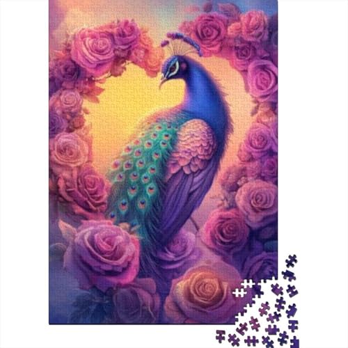 Puzzles 1000 Teile Für Erwachsene Beautiful Peacock Puzzles Mit 1000 Teilen, Komplexe Puzzles Für Erwachsene 1000pcs (75x50cm) von CPXSEMAZA