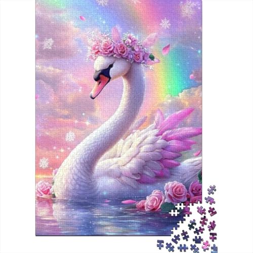 Puzzles 1000 Teile Für Erwachsene Beautiful Swan 1000-teilige Puzzles, Einzigartige Heimdekoration Und Geschenke 1000pcs (75x50cm) von CPXSEMAZA